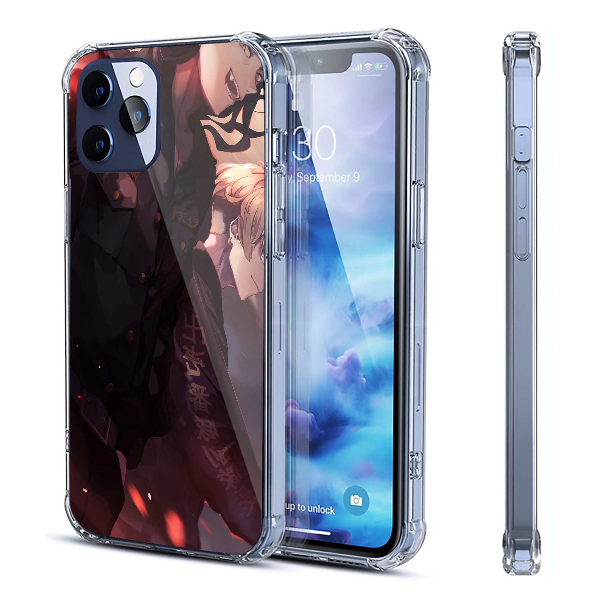 （画像用） 東京リベンジャーズ Tokyo Revengers 【iPhone 12シリーズ対応】透明スマホケース（クリアソフトケース）